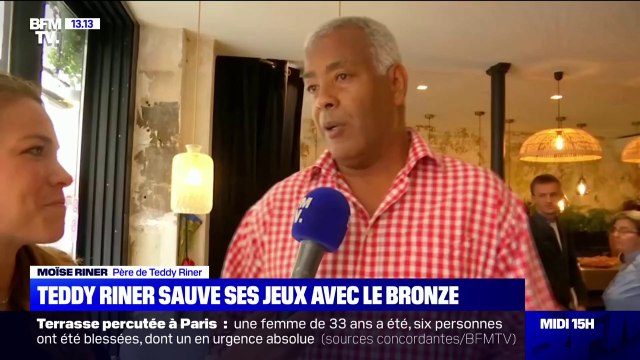 Un sentiment de bonheur pour le père de Teddy Riner après la médaille de bronze de son fils en judo