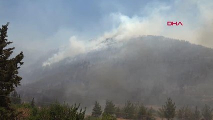 VATANDAŞLAR ALEVLERLE MÜCADELE EDİYOR