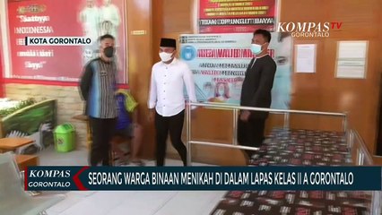 Seorang Warga Binaan Menikah Di Dalam Lapas Kelas II A Gorontalo