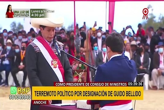 ¿Terremoto político tras designación de Guido Bellido?