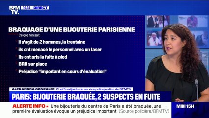 Une bijouterie a été braquée à Paris ce vendredi midi, deux suspects sont en fuite