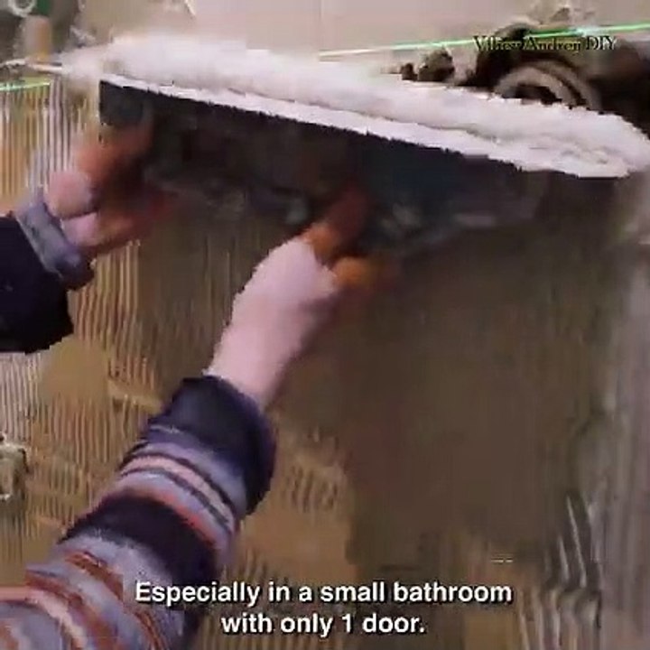 Techniques bathroom Installation   With Ceramic Tiles - Construction Design  Bathroom Tiles Part 2