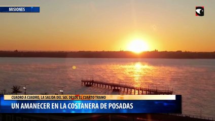 Un amanecer en la Costanera de Posadas
