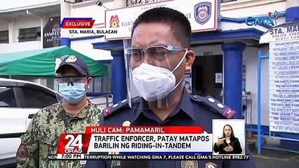 Traffic enforcer, patay matapos barilin ng riding-in-tandem | 24 Oras