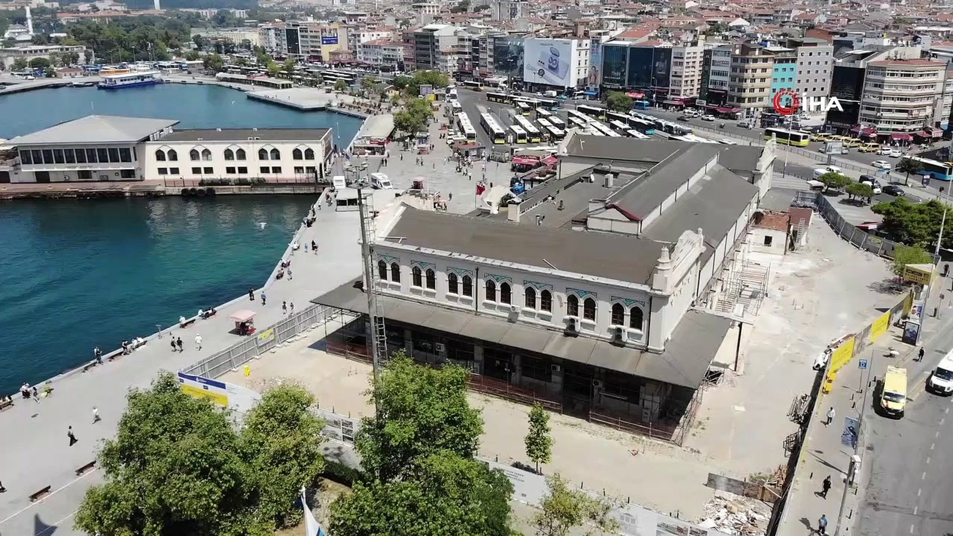 Tarihi Kadıköy Hal Binası'nda tepki çeken restorasyon çalışması -  Dailymotion Video