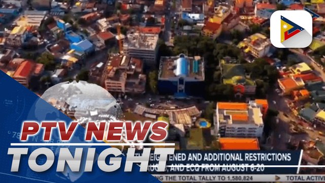 NCR under GCQ with heightened and additional restrictions from July 30-Aug. 5, and ECQ from August 6-20; Travel restrictions to 10 countries extended