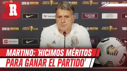 Tata Martino tras avanzar a Final de Copa Oro: 'Hicimos méritos para ganar el partido'