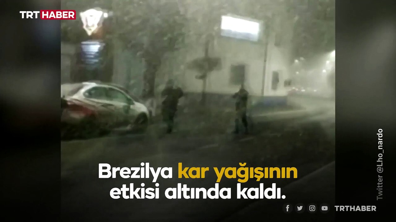 Brezilya karla kaplandı