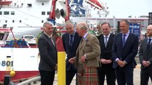 Prince Charles opens fish markets during Shetland trip