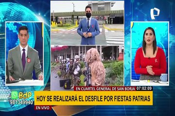 Cuartel General de San Borja realizará desfile por Fiestas Patrias