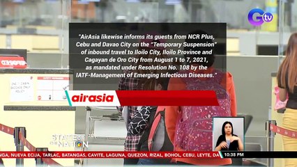 Airline companies, tuloy ang operasyon pero lilimitahan ang flight sa essential travels | SONA