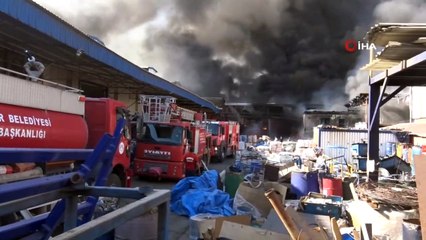 Bin 200 kişinin çalıştığı çivi fabrikasında yangın