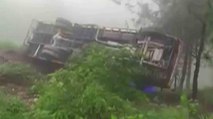 Himachal Pradesh rains: Truck falls into gorge in Mandi