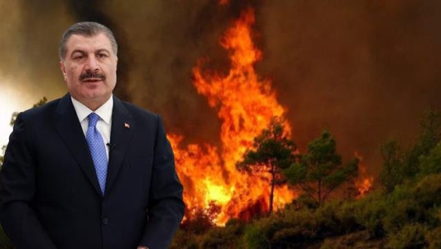 Sağlık Bakanı Koca, yangından etkilenen kişilerin sağlık durumuyla ilgili son bilgileri paylaştı