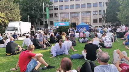 Verejná manifestácia Za očkované Slovensko