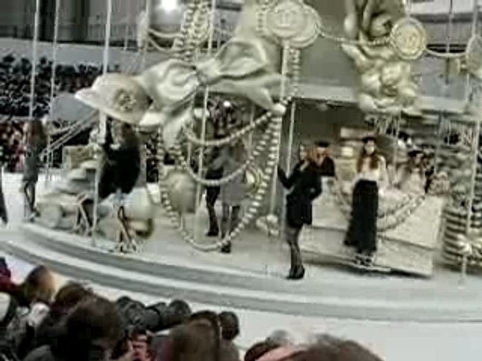 Anja walking at Chanel