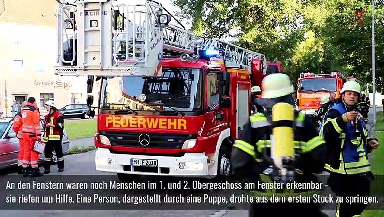 Memmingen | Feuerwehr übt in Abbruchhaus 'B3 Person in Gefahr'