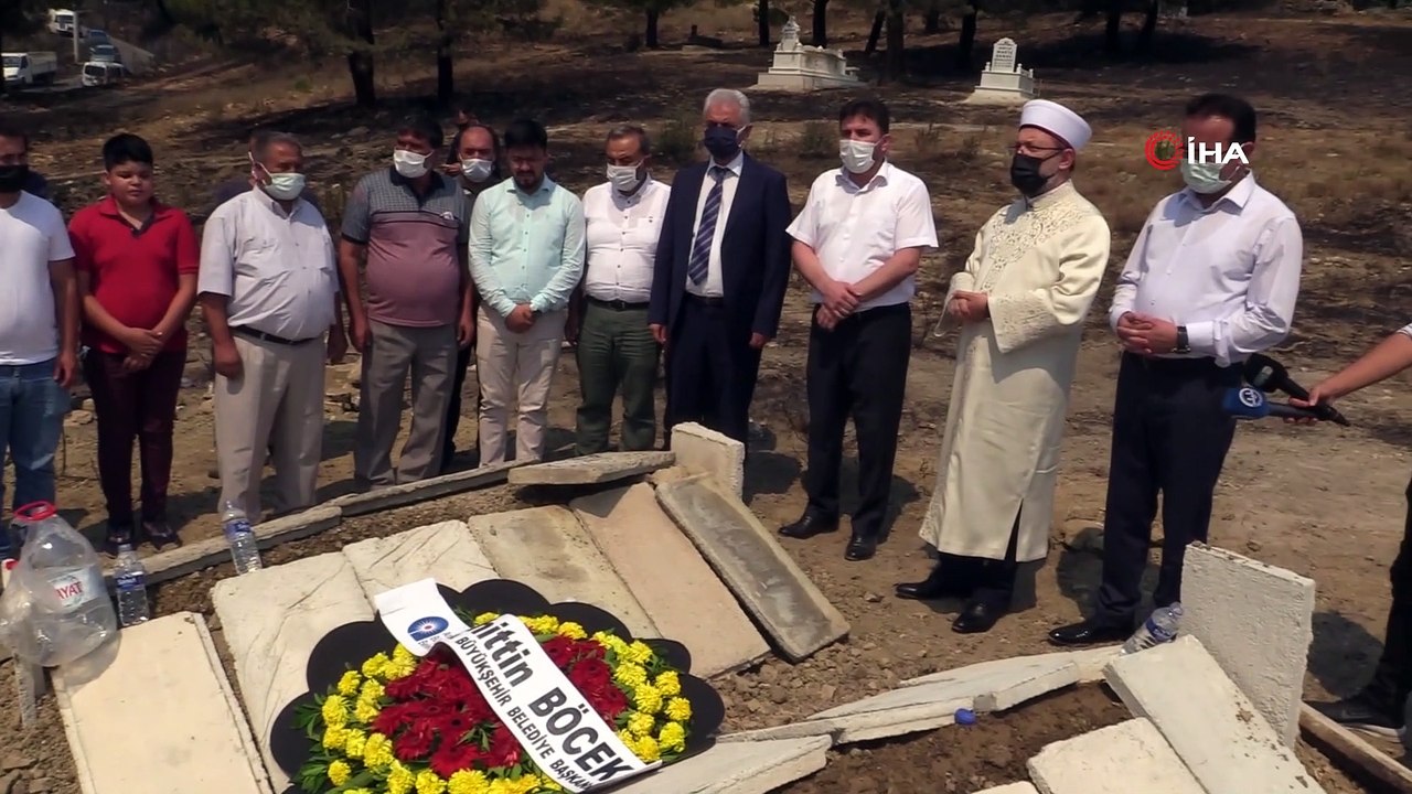 Diyanet İşleri Başkanı Erbaş'tan orman yangınında hayatını kaybeden çiftin yakınlarına taziye ziyareti