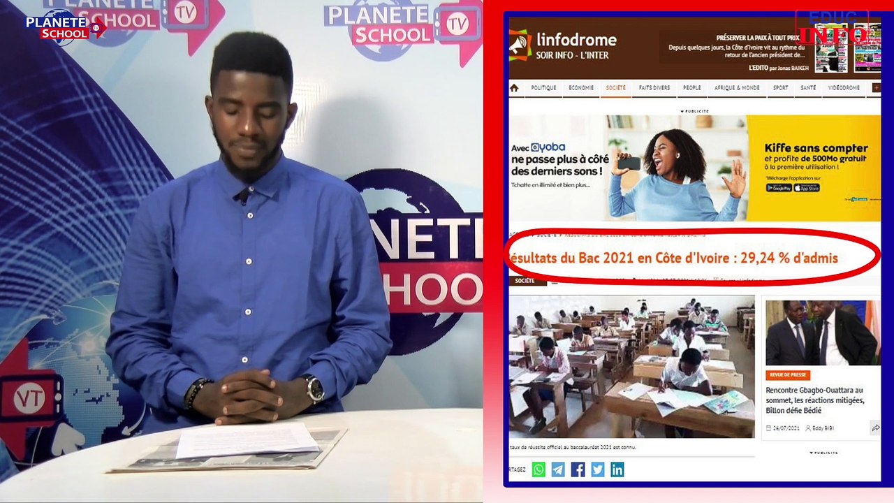 EDUC INFO : La Revue de Presse Éducative de Côte d’Ivoire N° 53 du 28/07/2021