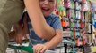 Toddler Laughs Uncontrollably After Mom Makes Him Sit on Whoopie Cushion While Shopping For Toys