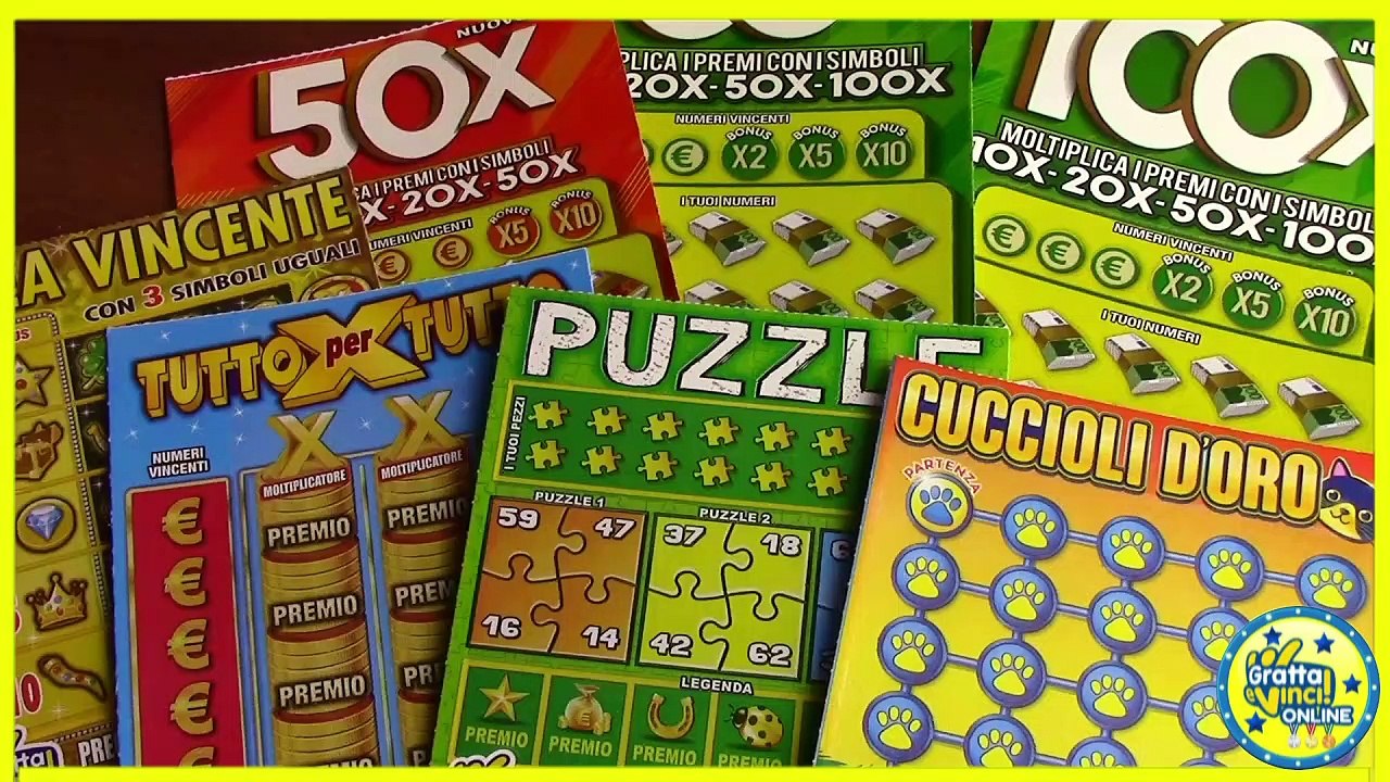 GRATTA E VINCI con Puzzle, 50X e altro