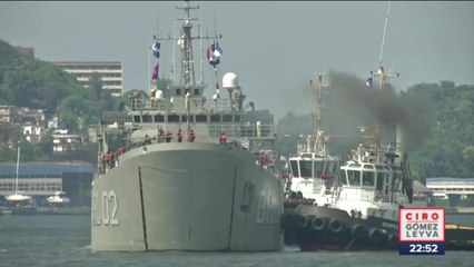 Llega el primer buque mexicano con ayuda humanitaria a Cuba