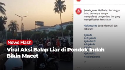 Viral Aksi Balap Liar di Pondok Indah Bikin Macet