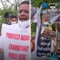 Congress Leaders Protest Across The Country Over High Prices Of Petrol-Diesel