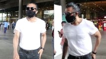 Bollywood Actor Sunil Shetty 60 साल की उम्र में है इतने Fit, Airport पर दिखा ये Look | FilmiBeat