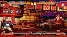 imitate anime character Sie Kensou of King of Fighters, how to fire a ball