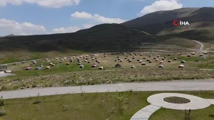 Erciyes temiz havasıyla kampçıların gözdesi oldu