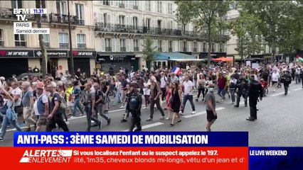 Troisième samedi de mobilisation des opposants au pass sanitaire