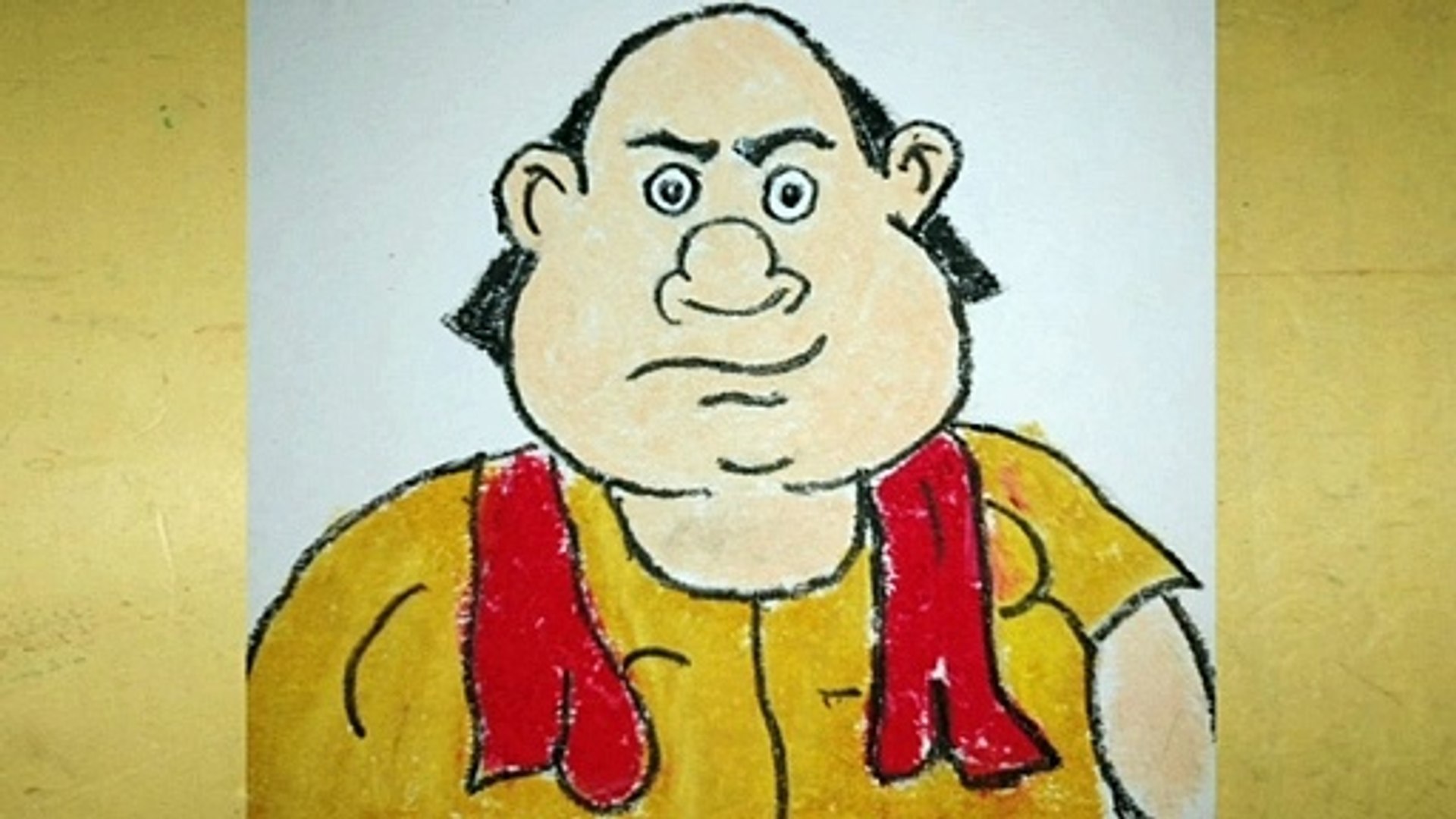 How to draw Gopal Bhar cartoon by pastel colour - video Dailymotion