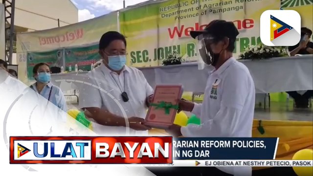 Pagpapatupad ng ilang agrarian reform policies sa ilalim ng Duterte administration, binigyang-diin ng DAR; 229-K hectares ng lupain, naipamahagi sa mga magsasaka