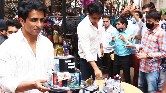 Actor Sonu Sood Celebrates 48th Birthday With His Fans