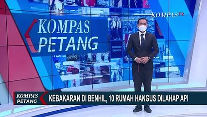 10 Rumah Semi Permanen di Benhil Hangus Terbakar