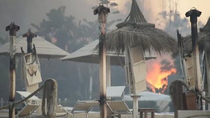 Impresionante incendio en Catania, en Sicilia