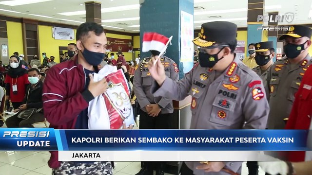 Kapolri Tinjau Pelaksanaan Gebrak Vaksinasi & Baksos Presisi Online Bhakti 30 Tahun Pengabdian Alumni Akpol 91 Bharadaksa di GOR Pulogadung
