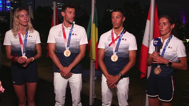 J'espère qu'on a fait plaisir au public français : les triathlètes médaillés de bronze aux JO de Tokyo racontent leur course
