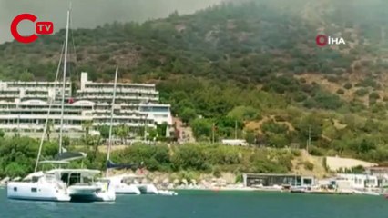 Bodrum'da yangın büyüdü; anonslar yapılıyor