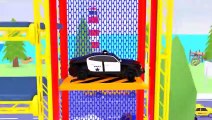 Car Games - Super Sports Cars Sliding Jump Water Color Parking Tracks 3D Animated Cars Gameplay
