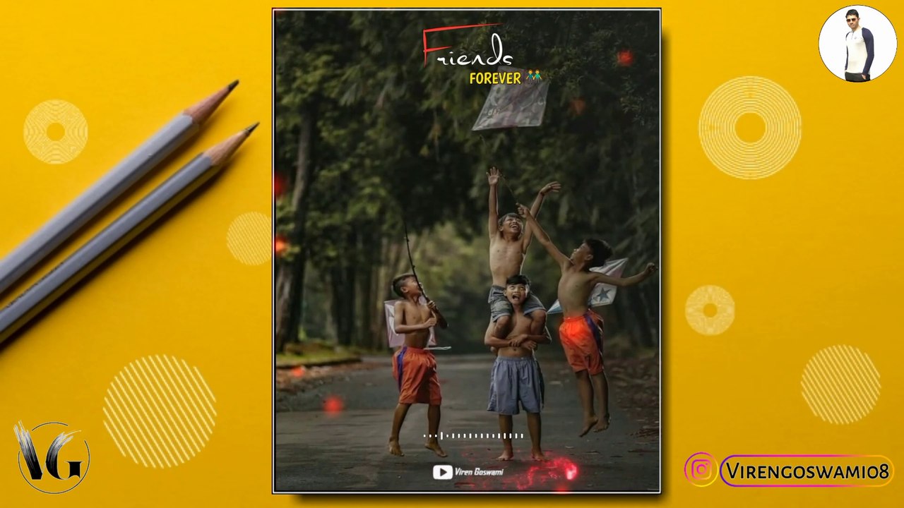 Friendship Day Status Video Editing | Friendship Day Avee Player Template Download | Friends Status