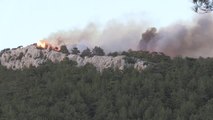 Silifke'deki orman yangınını söndürme çalışmaları devam ediyor