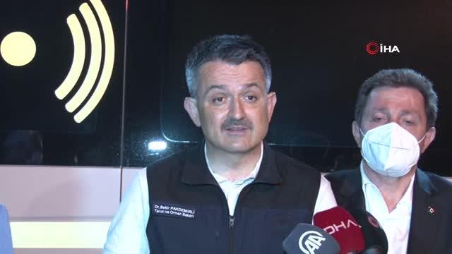 Tarım ve Orman Bakanı Bekir Pakdemirli: Yangınlarla mücadele eden en iyi ülkeler arasındayız. Türk Hava Kurumu ile ilgili asla problemimiz olmaz....
