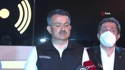 Tarım ve Orman Bakanı Pakdemirli: "107 tane orman yangını çıktı, bunların 98 tanesi kontrol altına alındı.