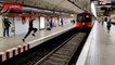 Saltos locos en las vías del metro en Barcelona: peligroso vídeo viral
