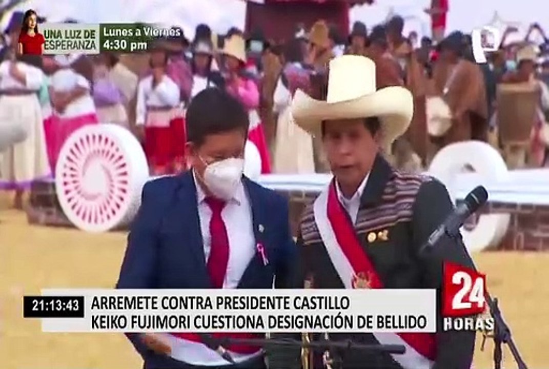 Keiko Fujimori calificó de "caótico" el Gabinete Ministerial de Pedro Castillo