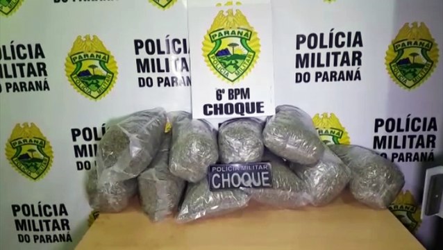 Homem é preso na rodoviária de Cascavel com dez quilos de maconha