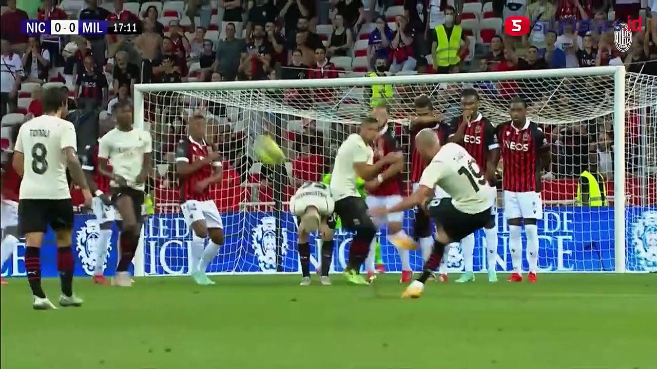 Gol Giroud Selamatkan AC Milan dari Kekalahan Atas Nice