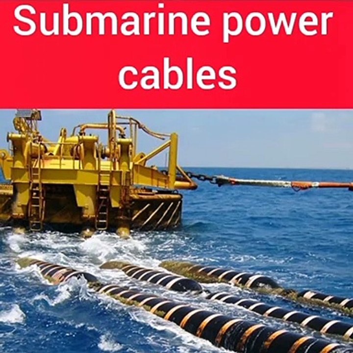 Submarine power cables.